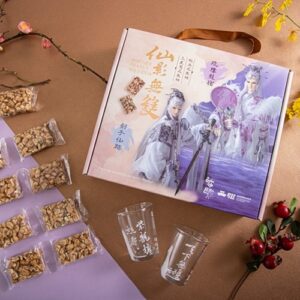 布田X霹靂 仙影無雙口味限量套組（三星蔥花生糖、椒麻花生糖、原味花生糖 口味3選2，贈武學招式啤酒杯）疏樓龍宿 劍子仙跡 霹靂聯名禮盒 送禮 古早味